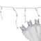 100ct. LED Wide Angle Icicle Christmas Lights With White Wire